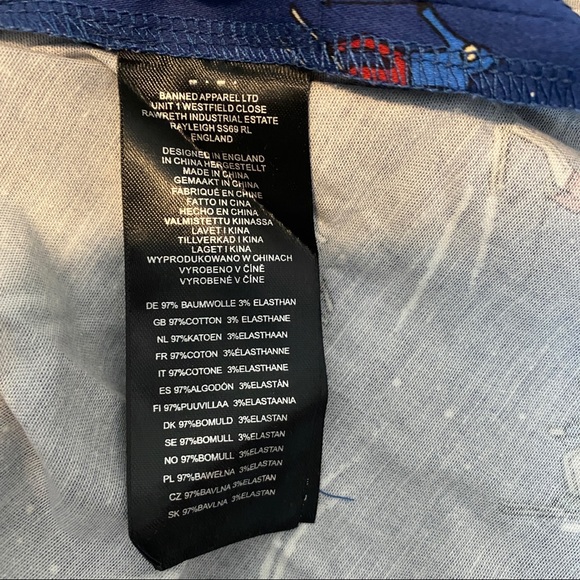 ModCloth NWT Ski Print Pleaser blue fit and flare dress women’s XS short sleeve - Picture 10 of 11